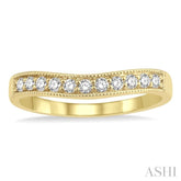 .25CTRDDM 'V' BAND-MILLG YG 14K@11-H*